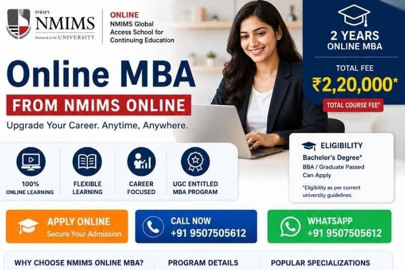 Online MBA from NMIMS Online – Fees, Eligibility & Admission 2026